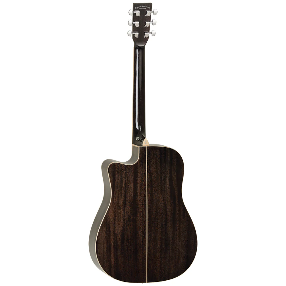 Tanglewood TW5BS Winterleaf Series Dreadnought Acoustic Guitar Cutaway with Pickup in Black Shadow Gloss - Image 2