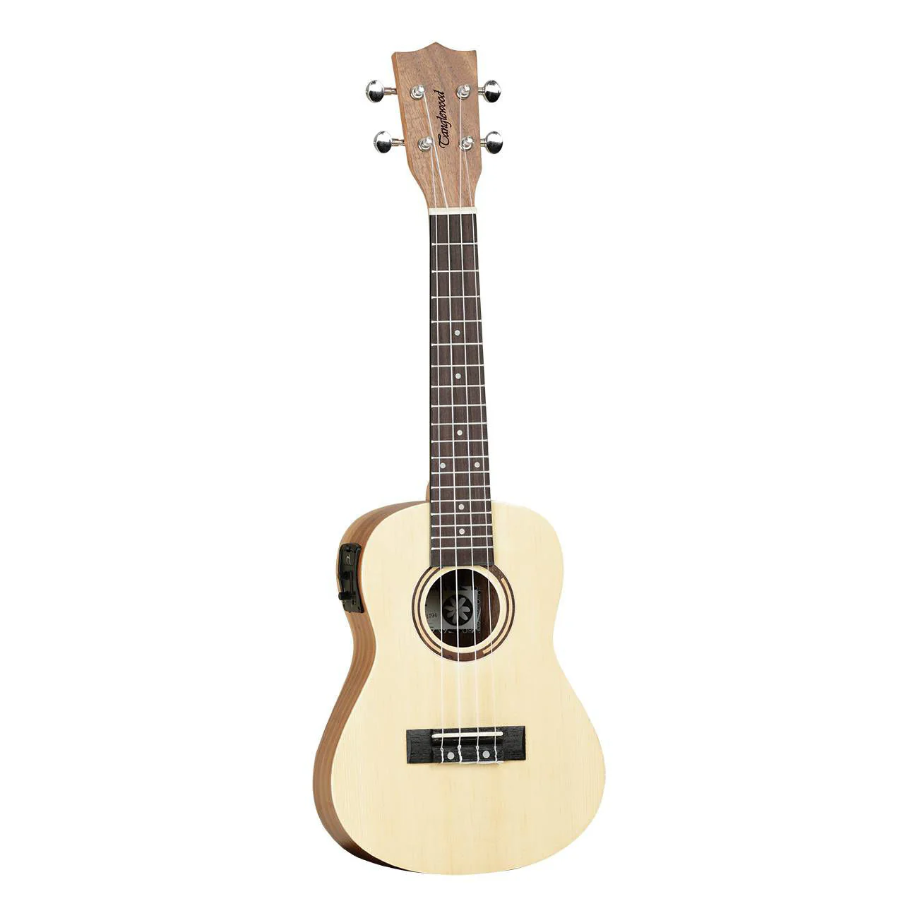 Tanglewood TWT9EB Tiare Concert Ukulele with Pickup and Gig Bag - Spruce and Koa - Image 4