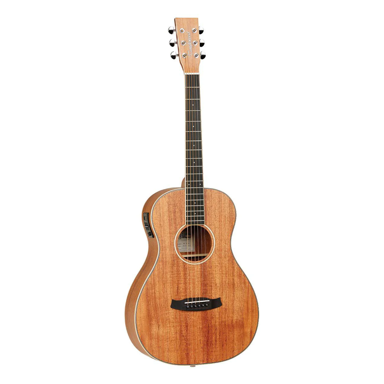 Tanglewood TWUPE Union Series Parlor Acoustic Guitar with Solid Top, Pickup - Image 3