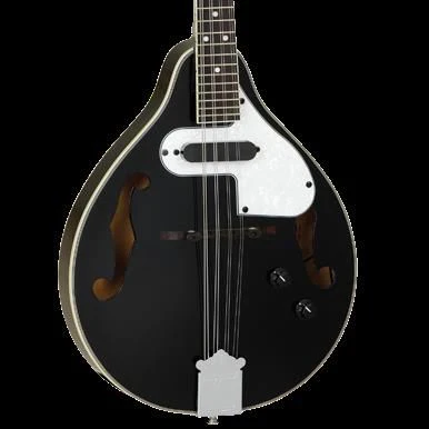 Tanglewood Union Series TWMTBKPE Teardrop Mandolin with Pickup - Black - Image 3