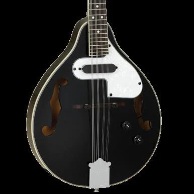 Tanglewood Union Series TWMTBKPE Teardrop Mandolin with Pickup - Black - Image 4