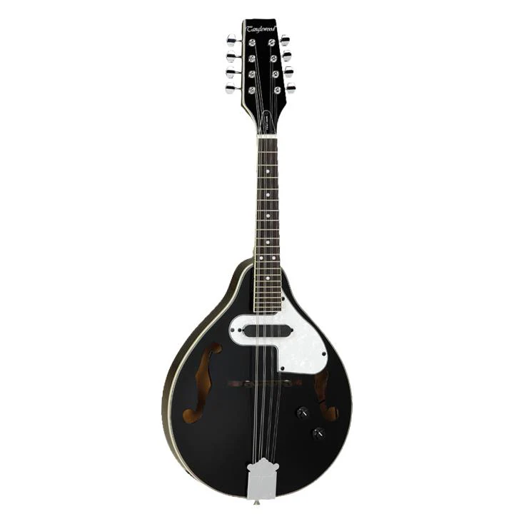 Tanglewood Union Series TWMTBKPE Teardrop Mandolin with Pickup - Black - Image 6