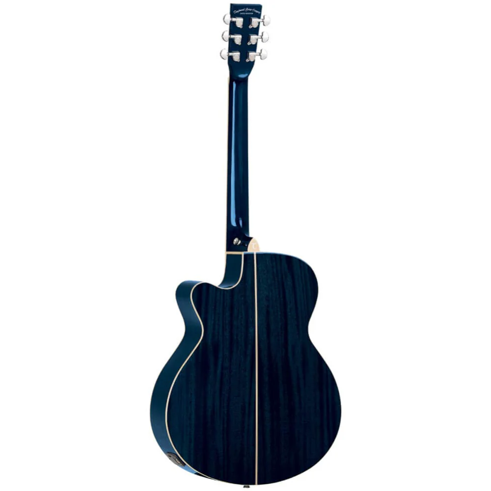 Tanglewood Winterleaf Blonde Superfolk Acoustic Guitar - Bondi Blue Gloss - Image 2