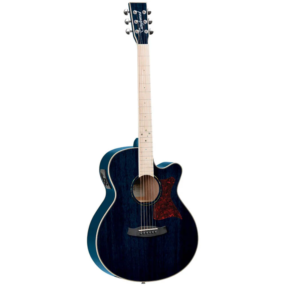 Tanglewood Winterleaf Blonde Superfolk Acoustic Guitar - Bondi Blue Gloss - Image 4