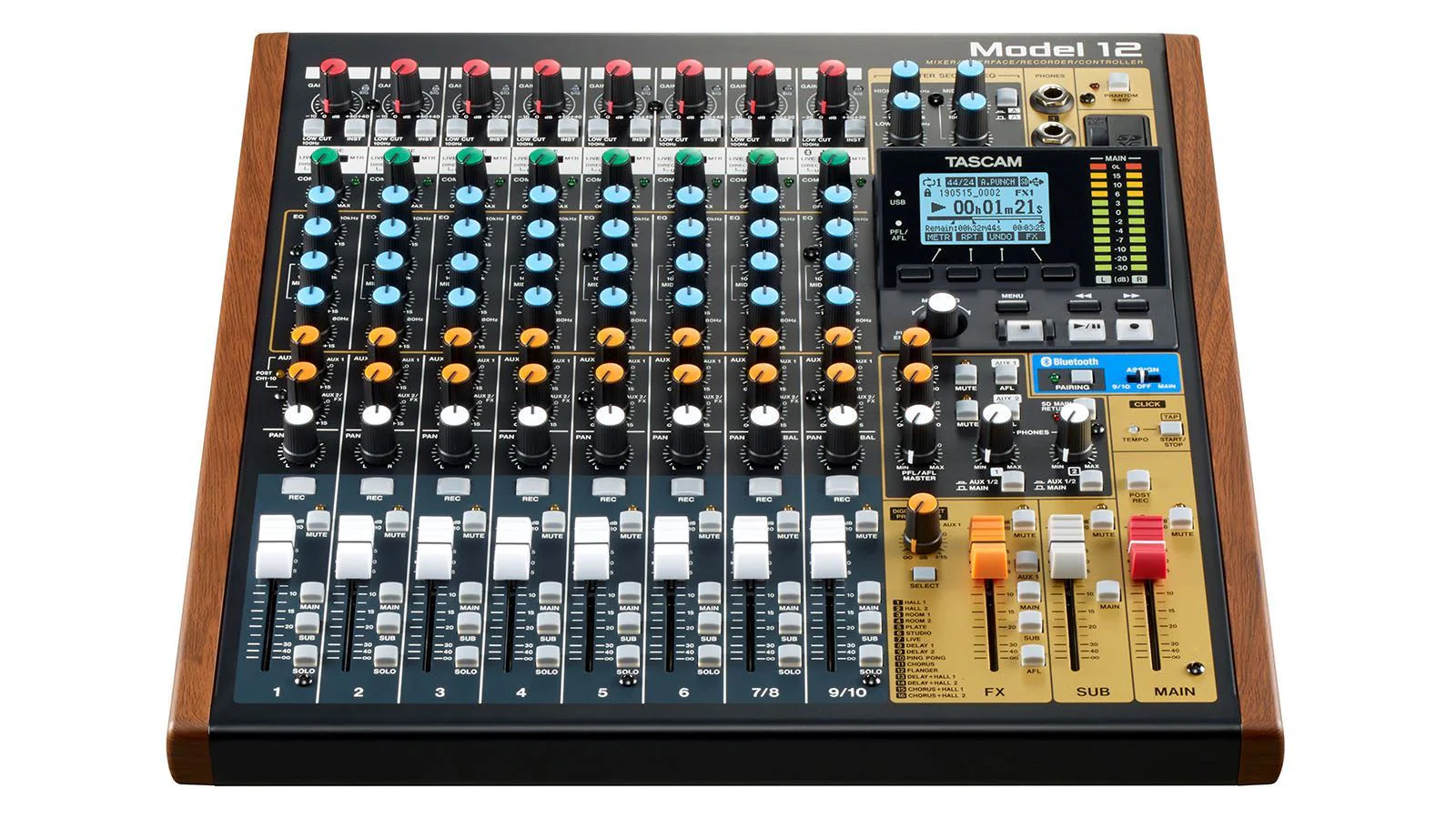 Tascam Model 12 Multitrack Recorder w/ Integrated USB Audio Interface & Ana