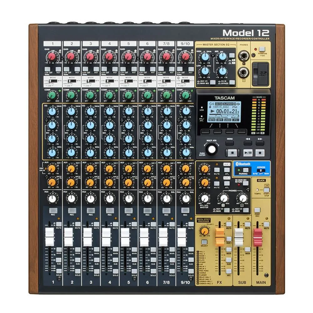 Tascam Model 12 Multitrack Recorder w/ Integrated USB Audio Interface & Ana - Image 2