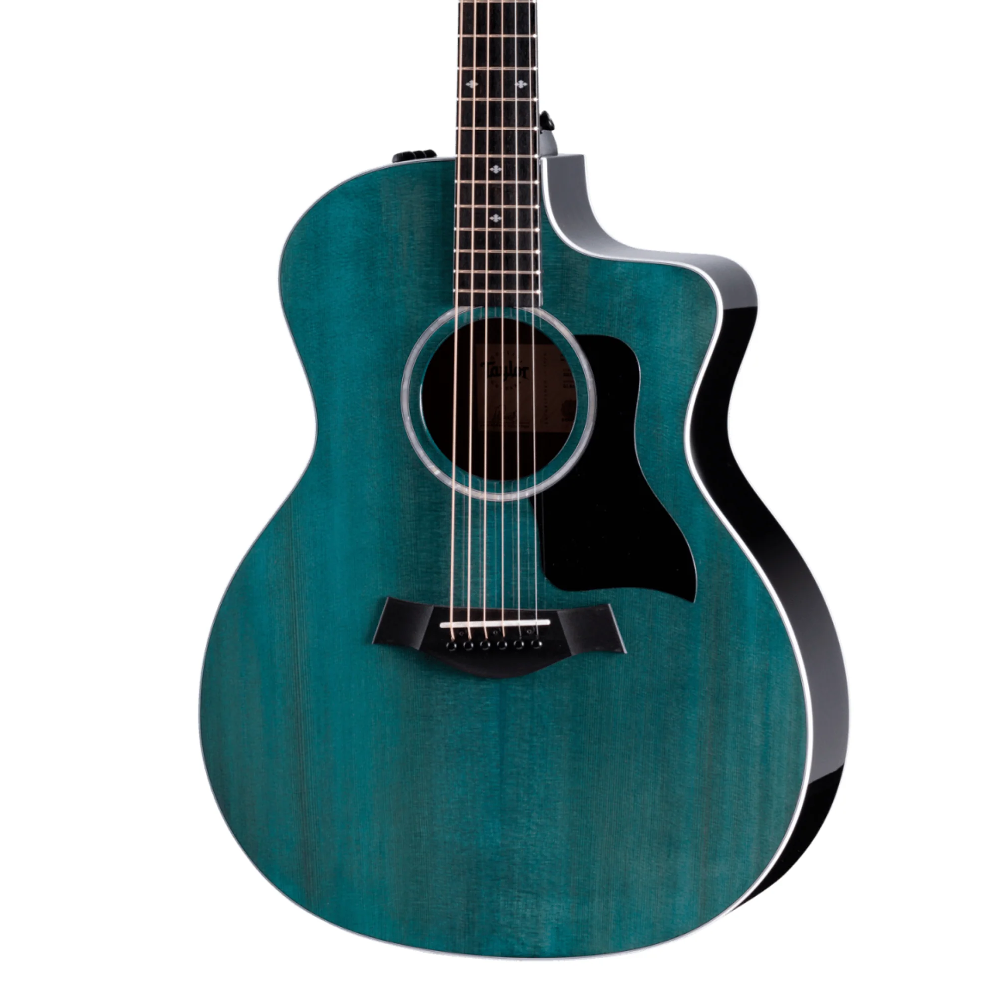 Taylor 214ce Special Edition Sapele/Engelman Acoustic Guitar - Trans Blue - Image 3