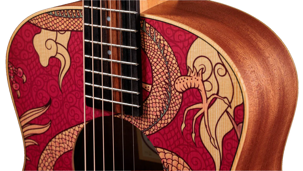 Taylor GS Mini-e Special Acoustic Guitar with Pickup - Year of the Dragon - Image 4