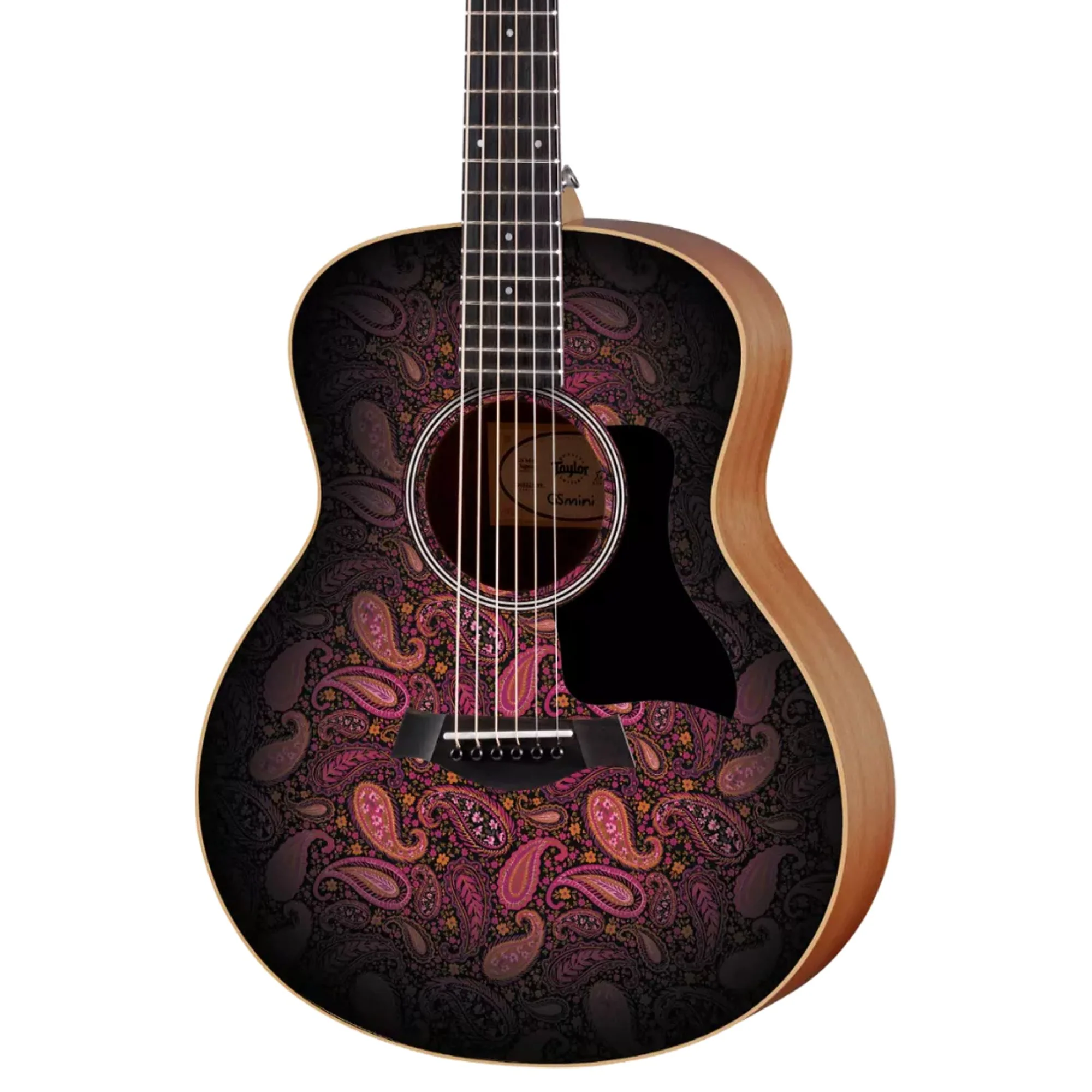 Taylor GS Mini-e Special Edition Acoustic Guitar - Cosmic Blush Paisley - Image 3