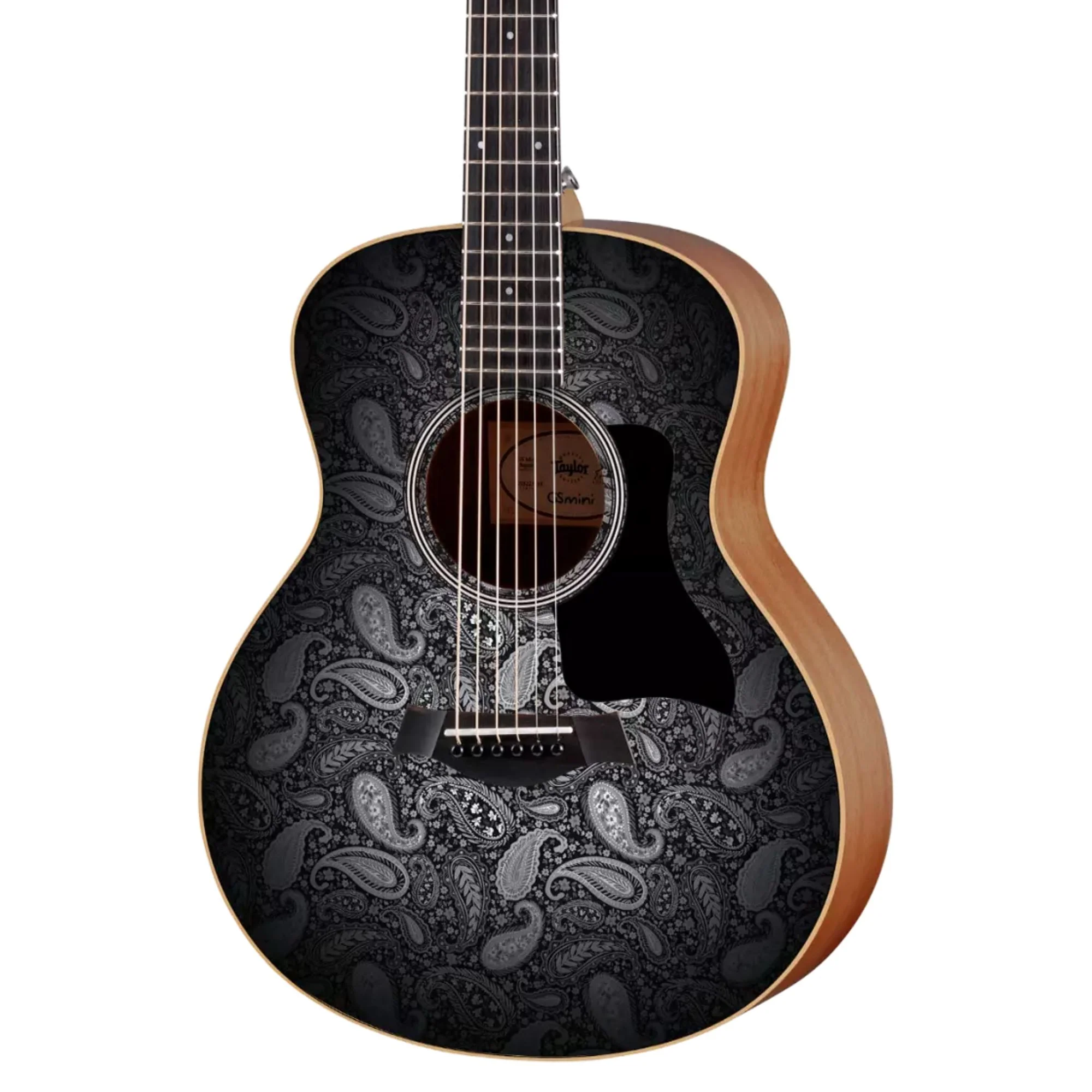 Taylor GS Mini-e Special Edition Acoustic Guitar - Phantom Black Paisley - Image 3
