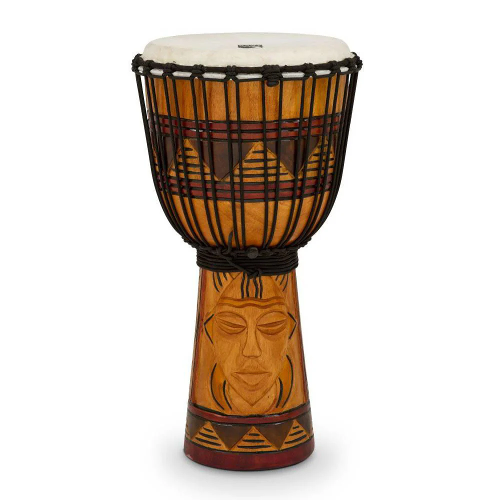 TOCA 10 INCH ROPE TUNED DJEMBE TRIBAL MASK - Image 2