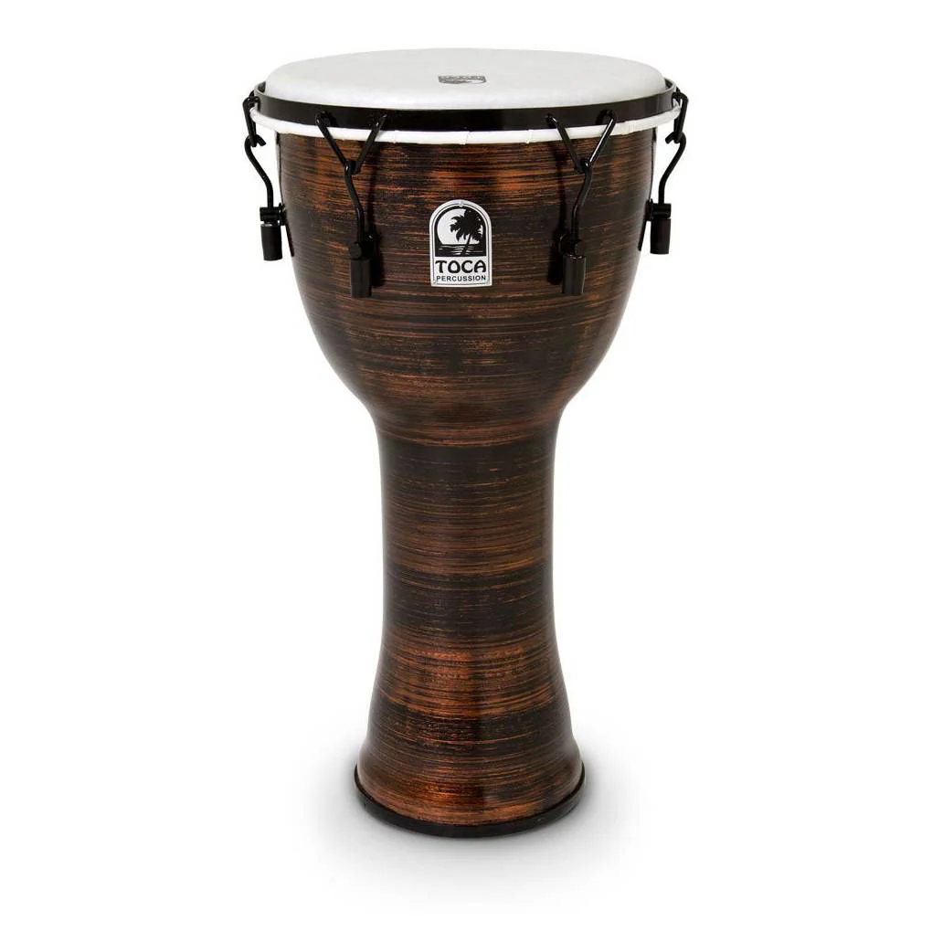 Toca Freestyle 2 Mechanically Tuned Djembe 12 Inch - Spun Copper - Image 2