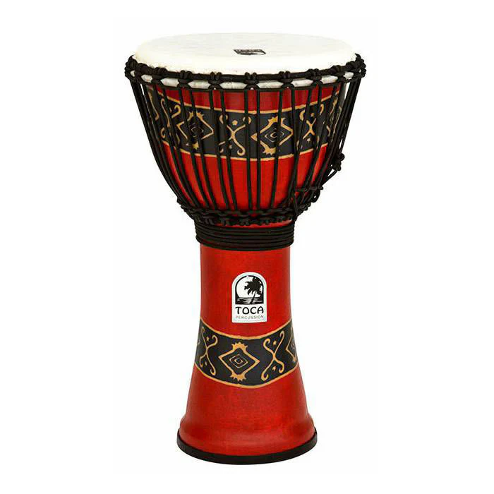 Toca Freestyle 2 Series Rope Tuned Djembe 10 in Bali Red - Image 2
