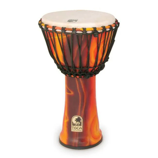 Toca Freestyle 2 Series Rope Tuned Djembe 10 in Fiesta - Image 2