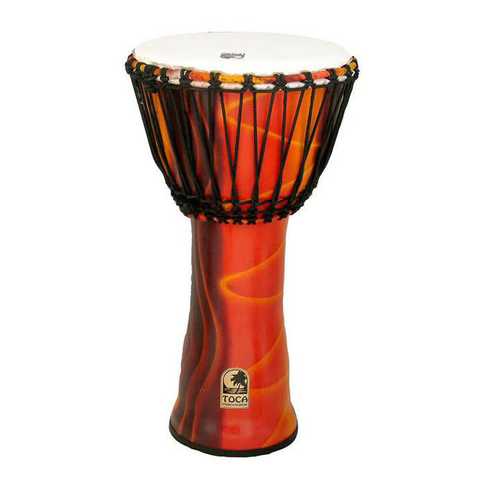 Toca Freestyle 2 Series Rope Tuned Djembe 12 in Fiesta - Image 2