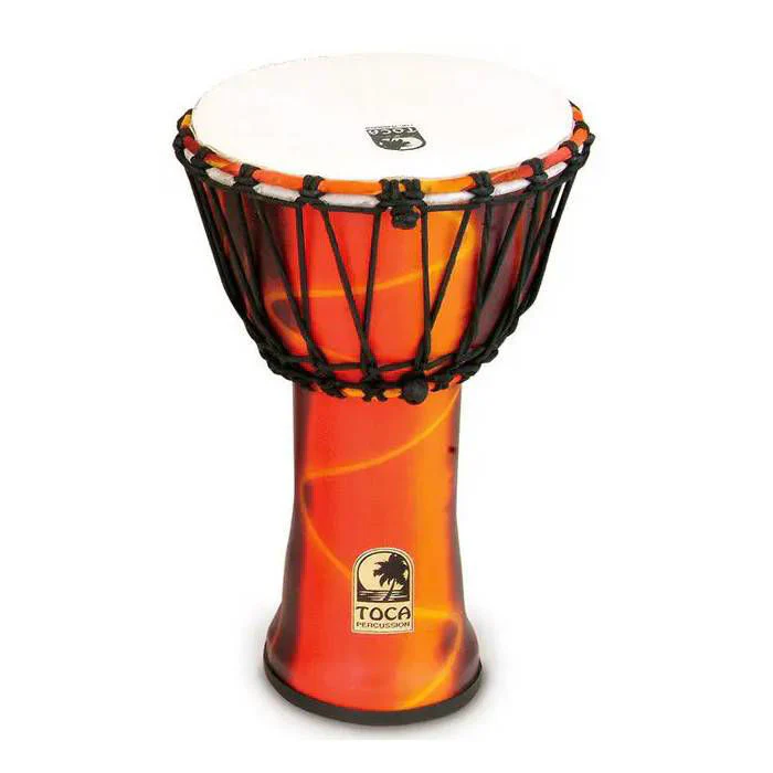 Toca Freestyle 2 Series Rope Tuned Djembe 9 in Fiesta - Image 2