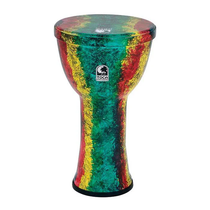 Toca Lightweights Series Hand Drum 9 in Rasta - Image 2