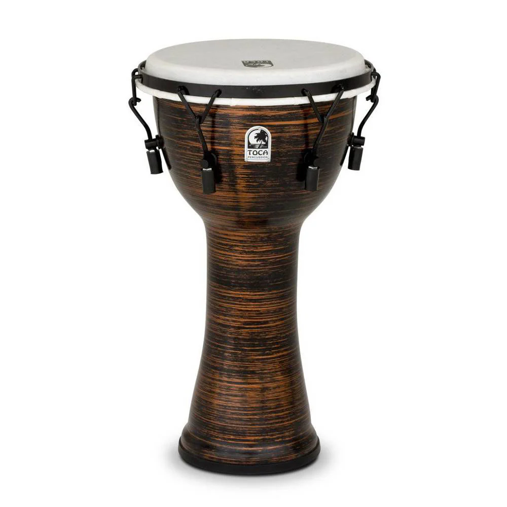 Toca Percussion Freestyle 2 Series Mech Tuned Djembe 10 in Spun Copper - Image 2