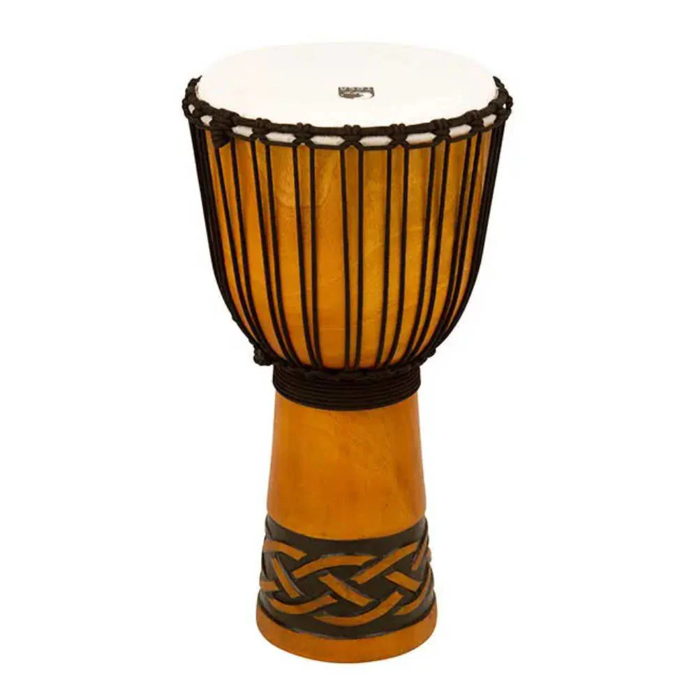 Toca Percussion Origins Series Wooden Djembe 10inch Synthetic Head in Celtic Knot - Image 2