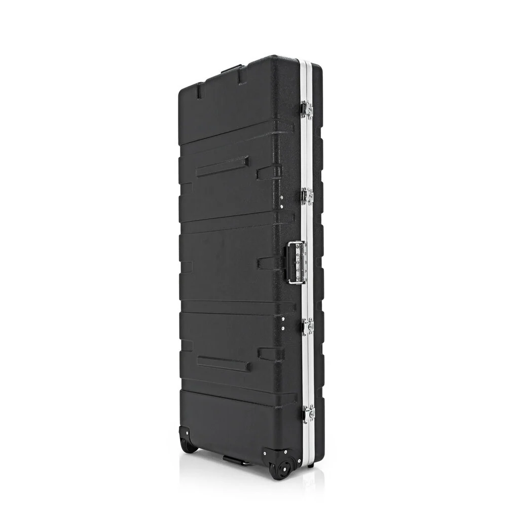 Torque 76-Key ABS Keyboard Case with Wheels in Black - Image 4