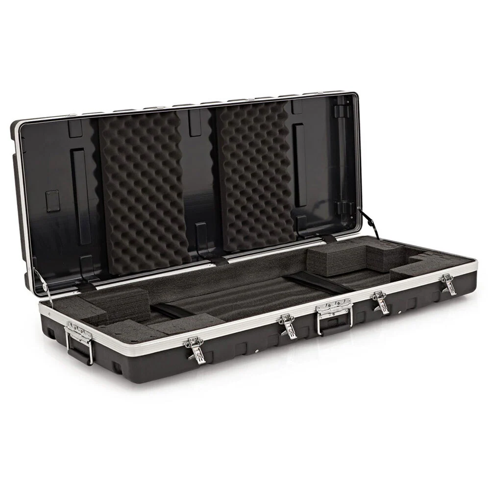 Torque 76-Key ABS Keyboard Case with Wheels in Black - Image 5