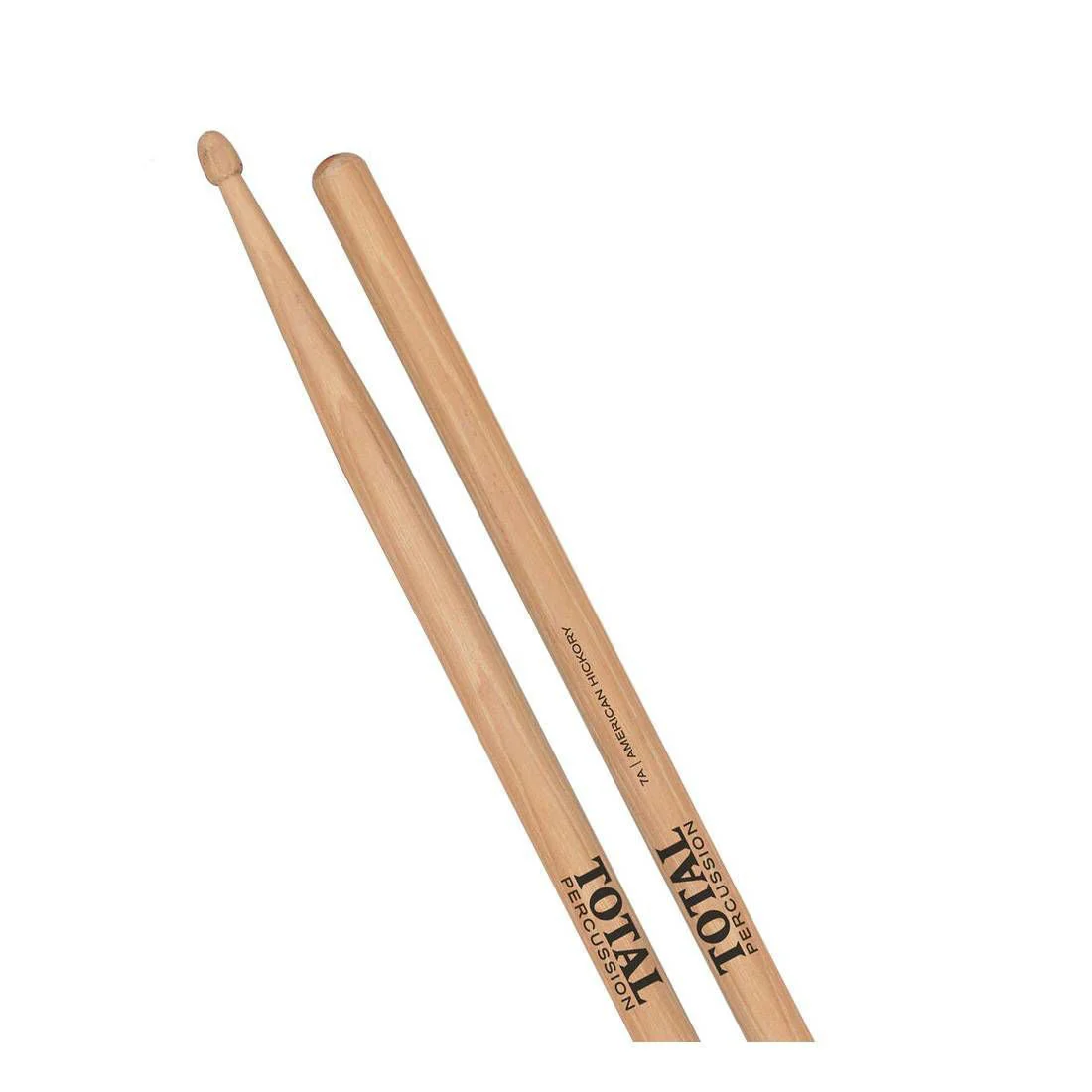 Total Percussion 7A Drumsticks in Natural - Wood Tip - Image 4
