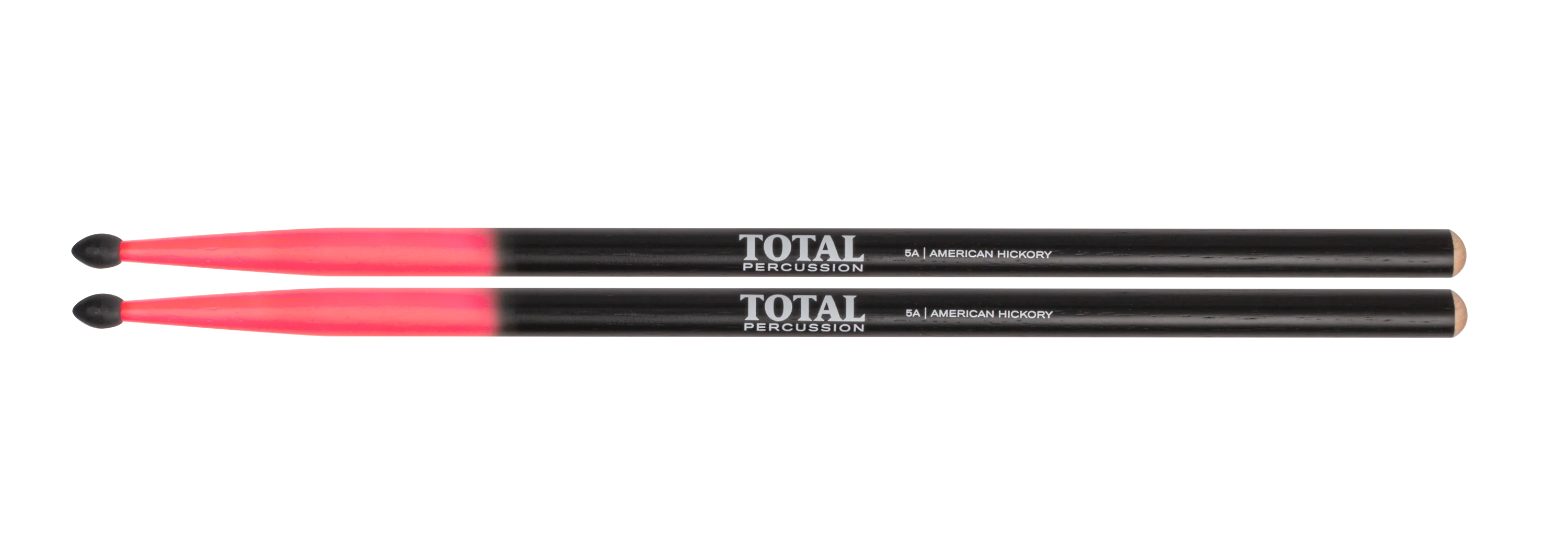 Total Percussion T5AN 5A Wood Tip Drumsticks - Pink & Black - Image 3