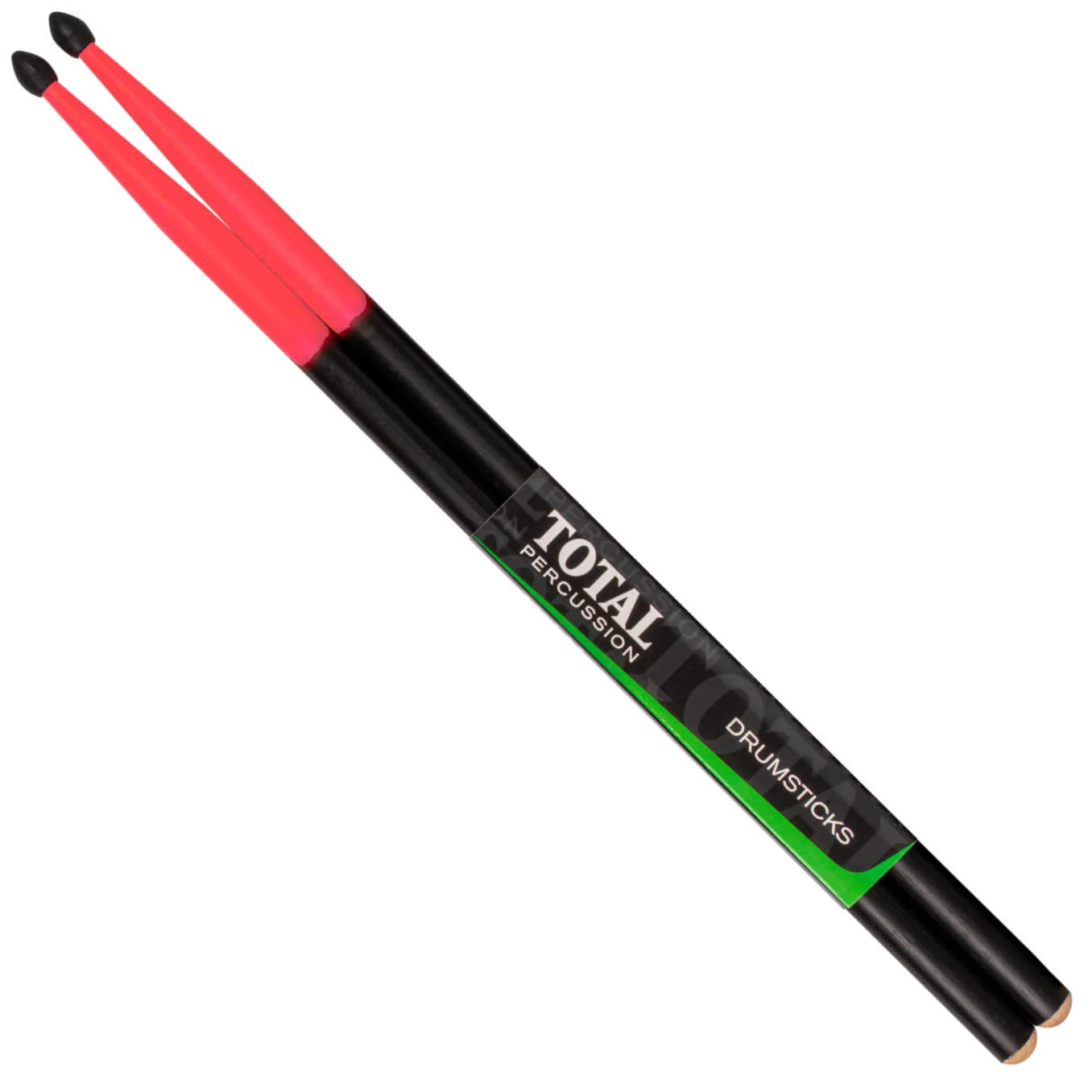 Total Percussion T5AN 5A Wood Tip Drumsticks - Pink & Black - Image 4