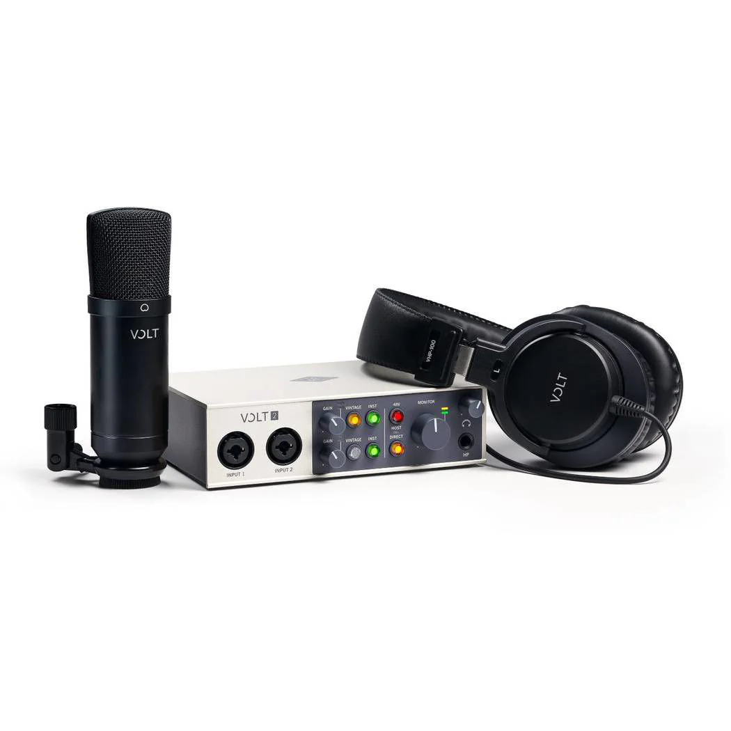 Universal Audio Volt 2 Studio Pack 2-in 2-out USB 2.0 Audio Interface with Condenser Mic and Headphones - Image 4