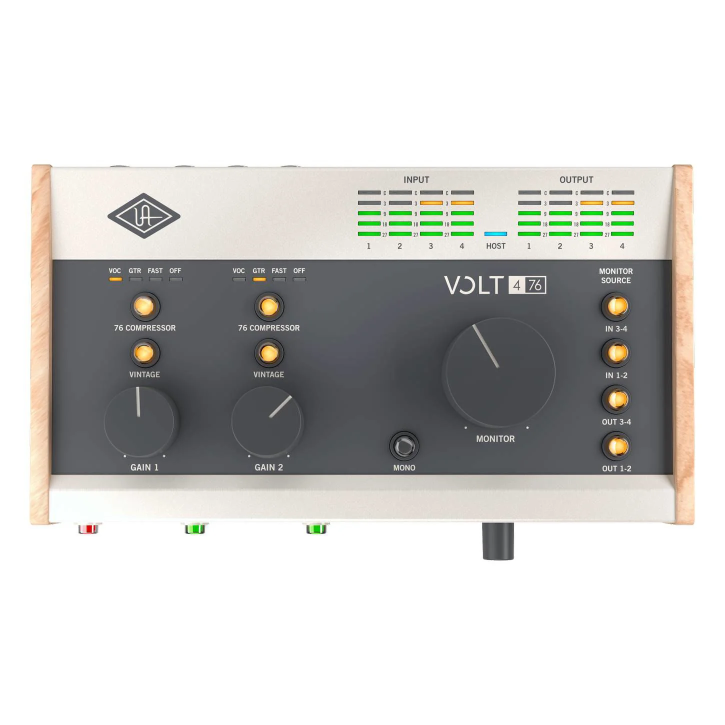 Universal Audio Volt 476 Desktop 4-in 4-out USB 2.0 Audio Interface Built-in 76 Compressor - Image 10