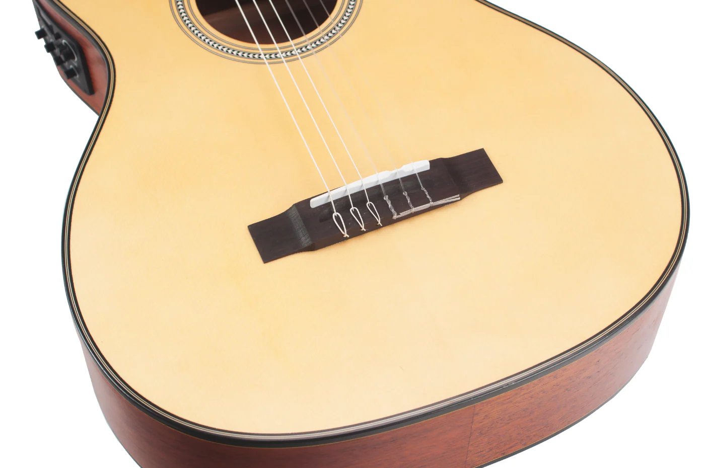Valencia VA434CE Full Size Classical Guitar with Pickup in Natural Satin - Image 16