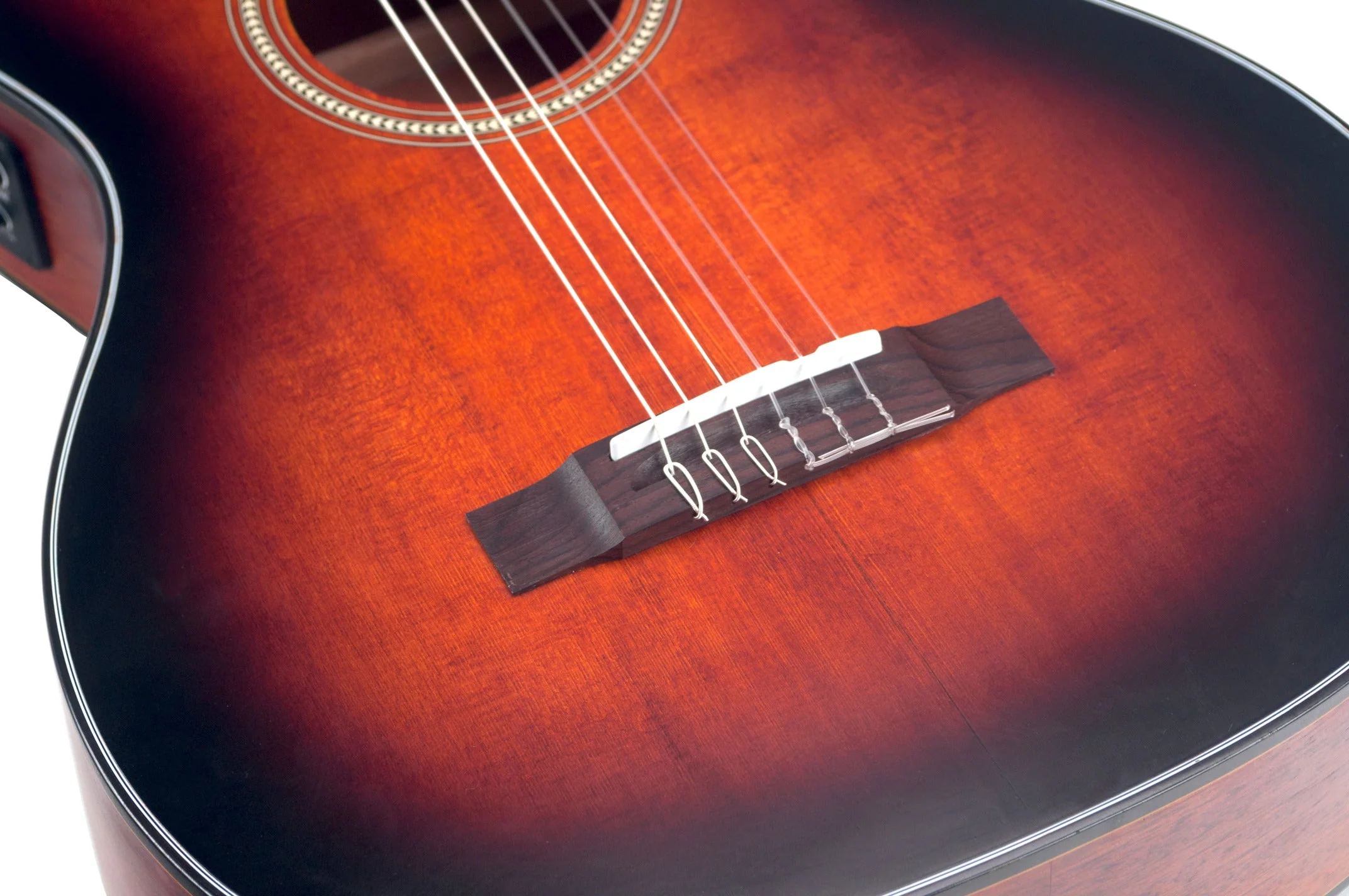 Valencia VA434CECSB Full Size Classical Guitar - PU - Classic Snburst Satin - Image 7