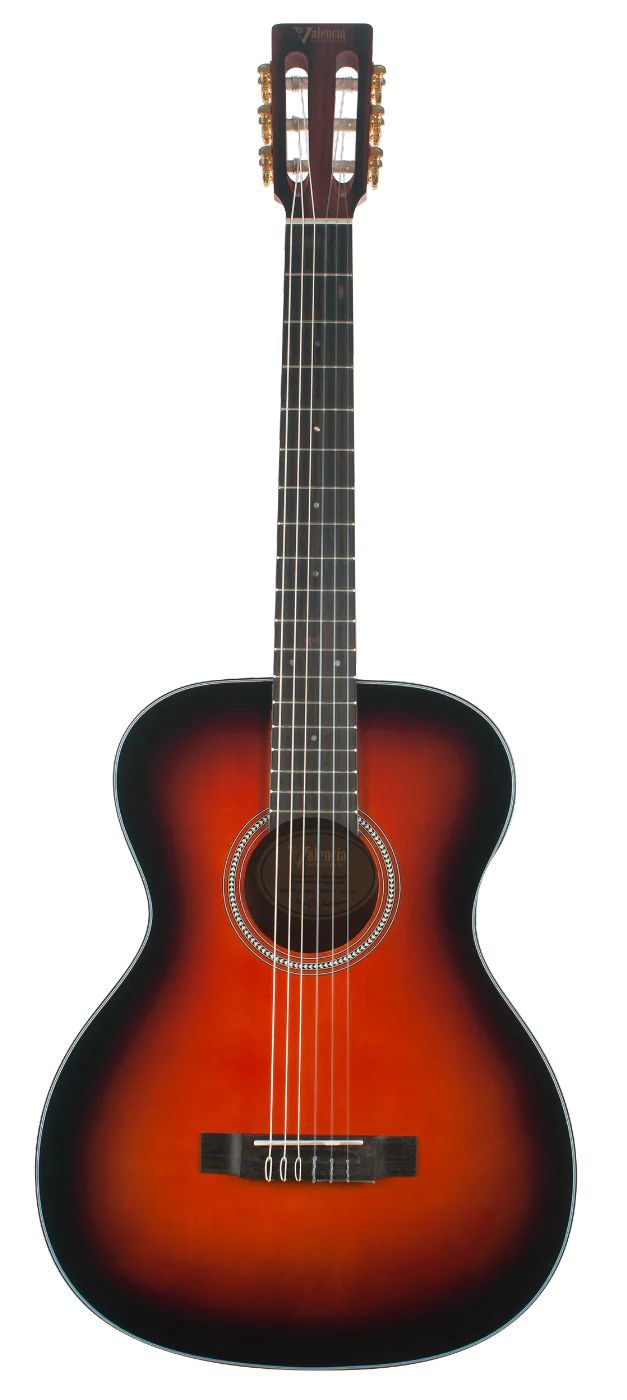 Valencia VA434CSB Full Size Classical Guitar in Classic Sunburst Satin - Image 5