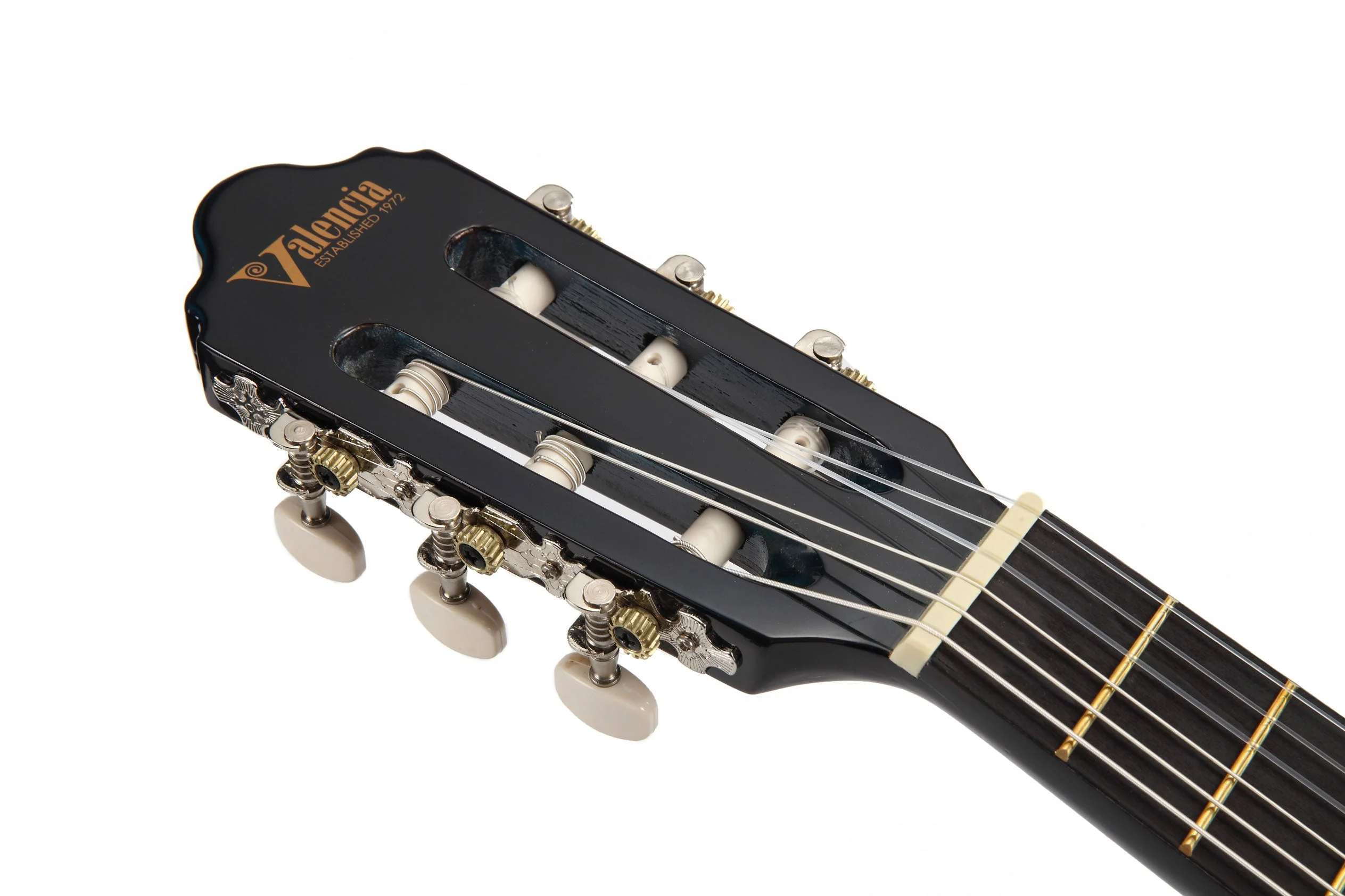 Valencia VC101BUS 1/4 Size Classical Guitar - Blue Sunburst - Image 8