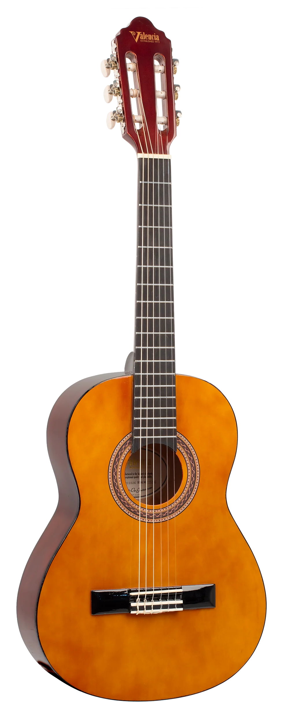 Valencia VC102 1/2 Size Classical Guitar - Natural