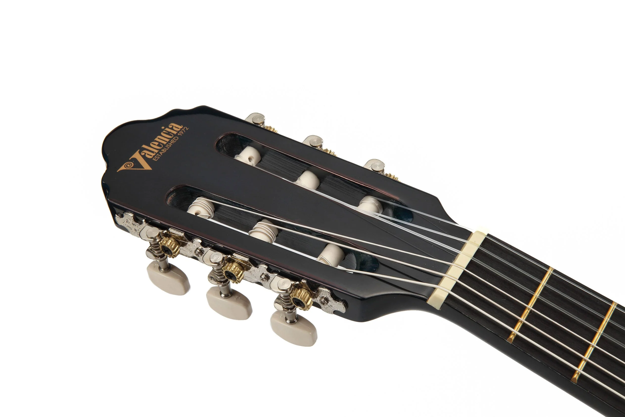 Valencia VC102BUS 1/2 Size Classical Guitar - Blue Sunburst - Image 11