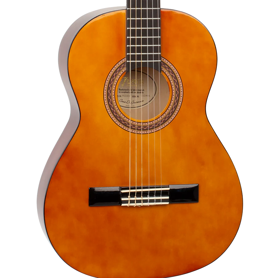 Valencia VC103 3/4 Size Classical Guitar - Natural - Image 3