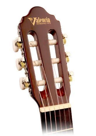 Valencia VC104BK 4/4 Size Classical Guitar - Black - Image 11