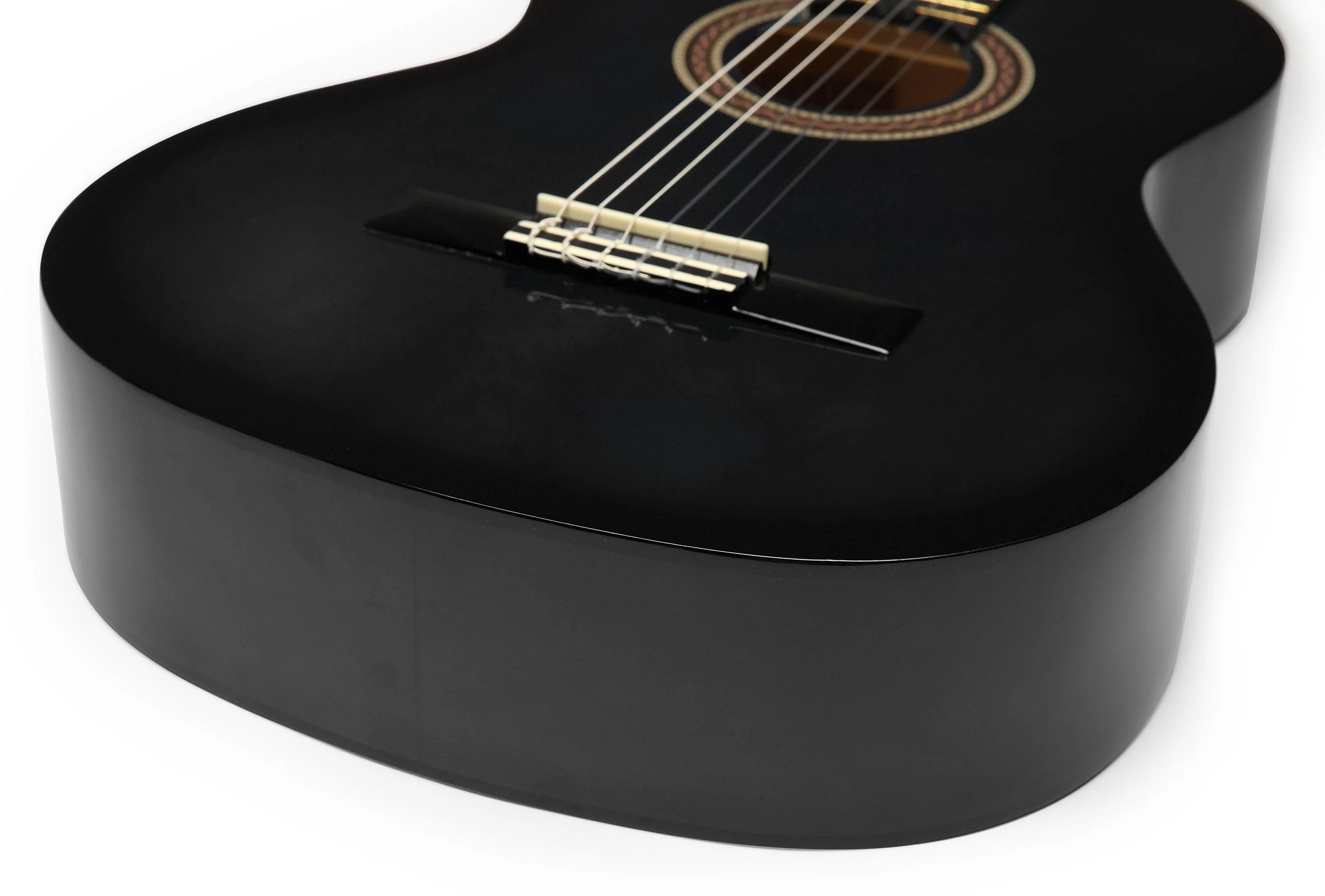 Valencia VC104BK 4/4 Size Classical Guitar - Black - Image 5