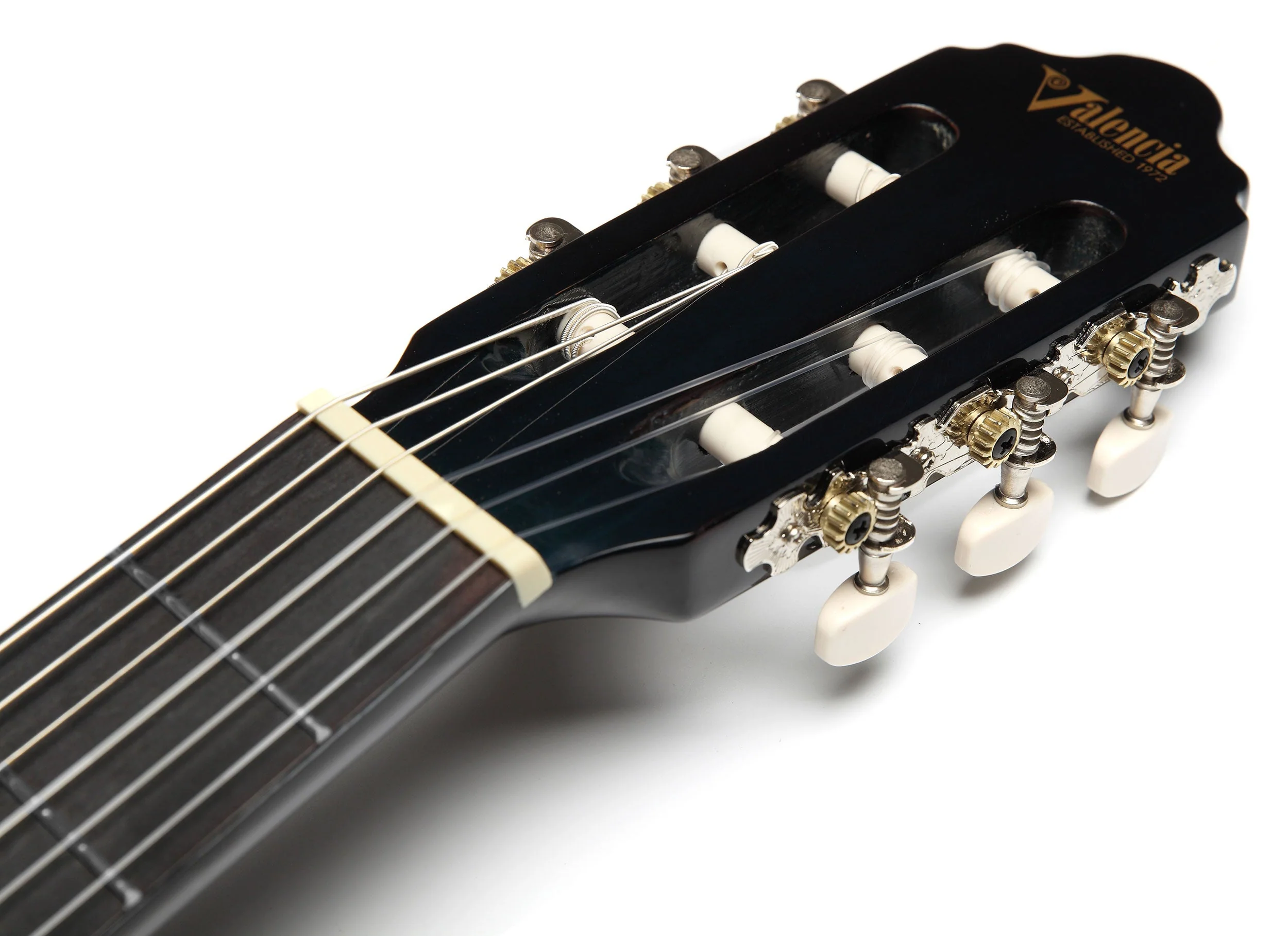 Valencia VC104BK 4/4 Size Classical Guitar - Black - Image 7