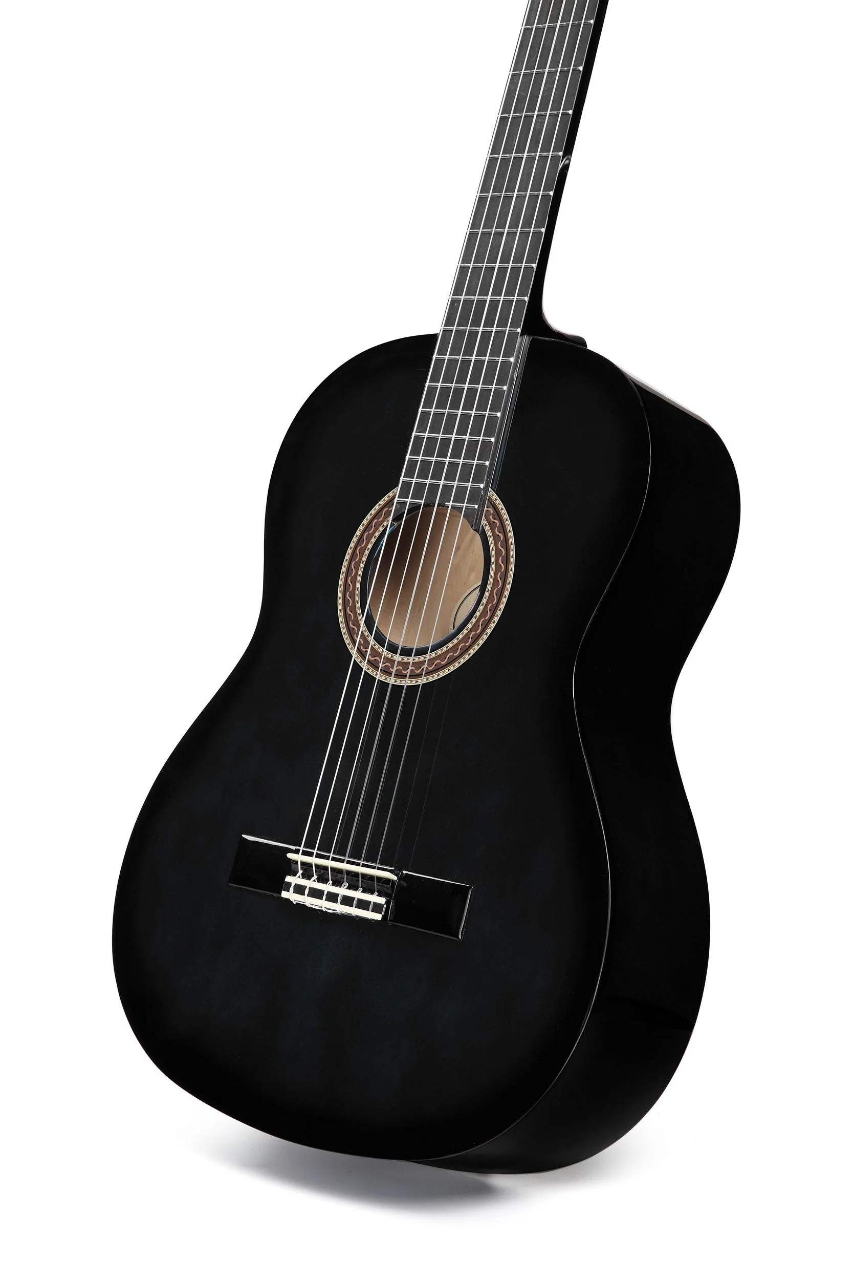 Valencia VC104BK 4/4 Size Classical Guitar - Black - Image 8