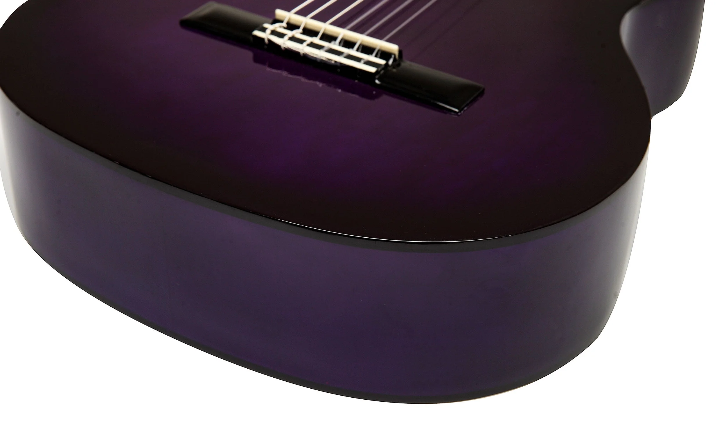 Valencia VC104PPS 4/4 Size Classical Guitar - Purple Sunburst - Image 5