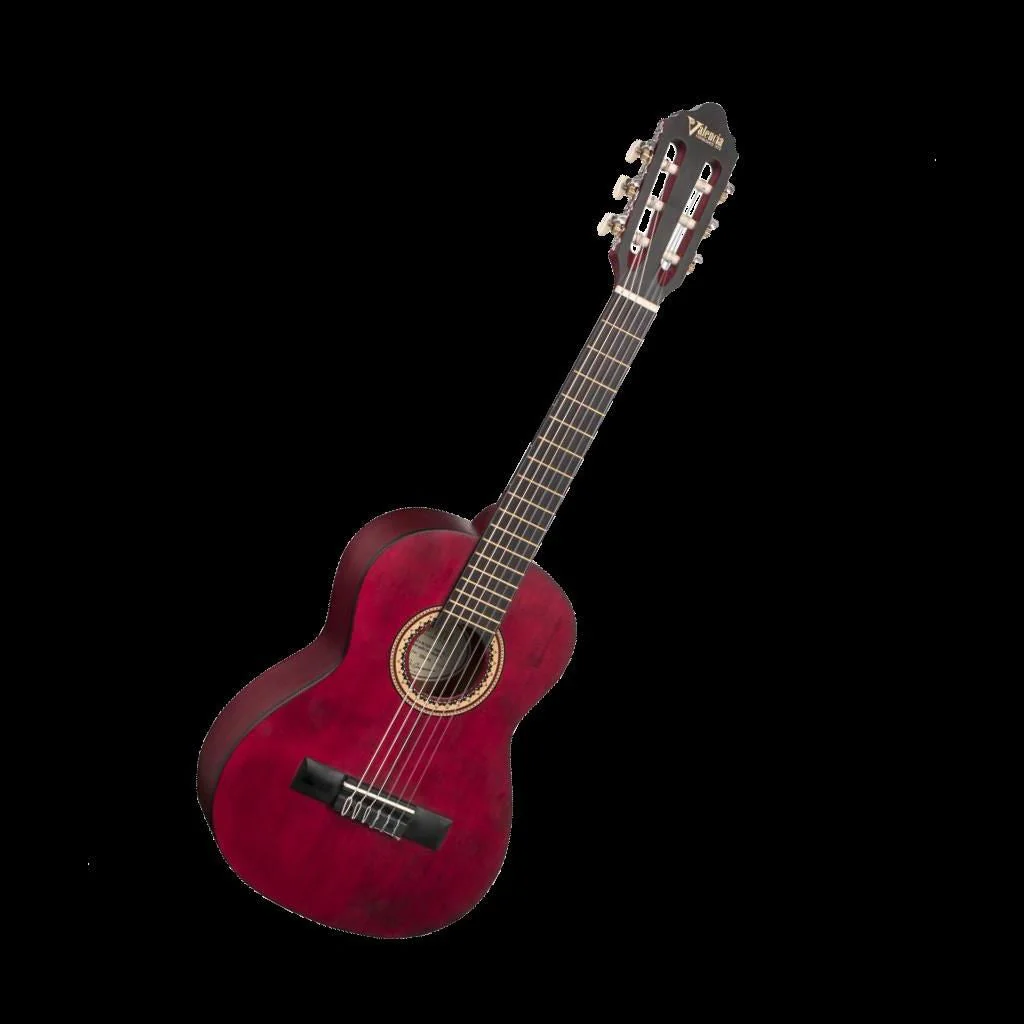 Valencia VC202TWR 1/2 Size Classical Guitar in Transparent Wine Red Satin - Image 5