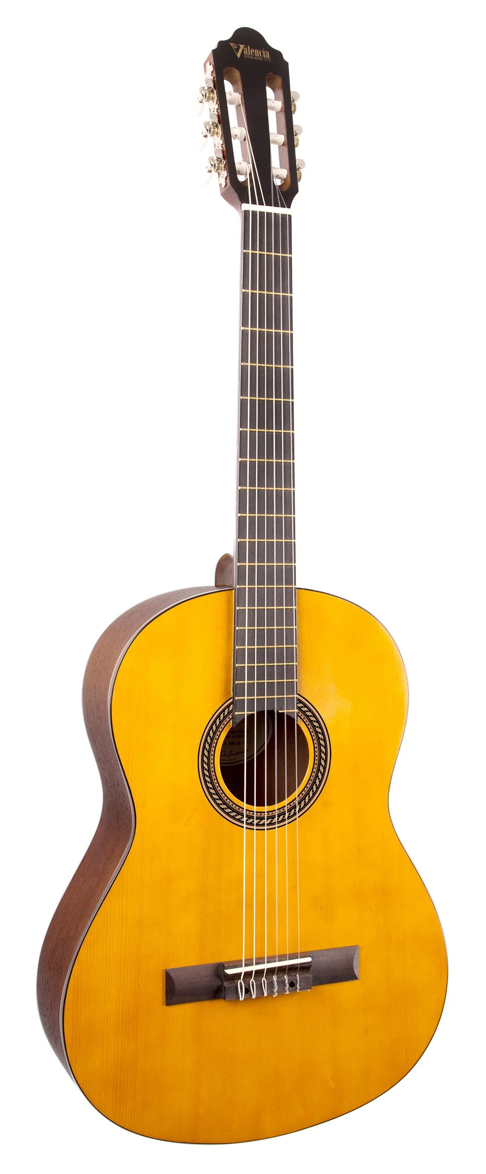 Valencia VC204H 4/4 Classical Guitar Antique Natural Satin