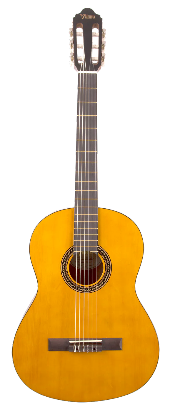 Valencia VC204H 4/4 Classical Guitar Antique Natural Satin - Image 3