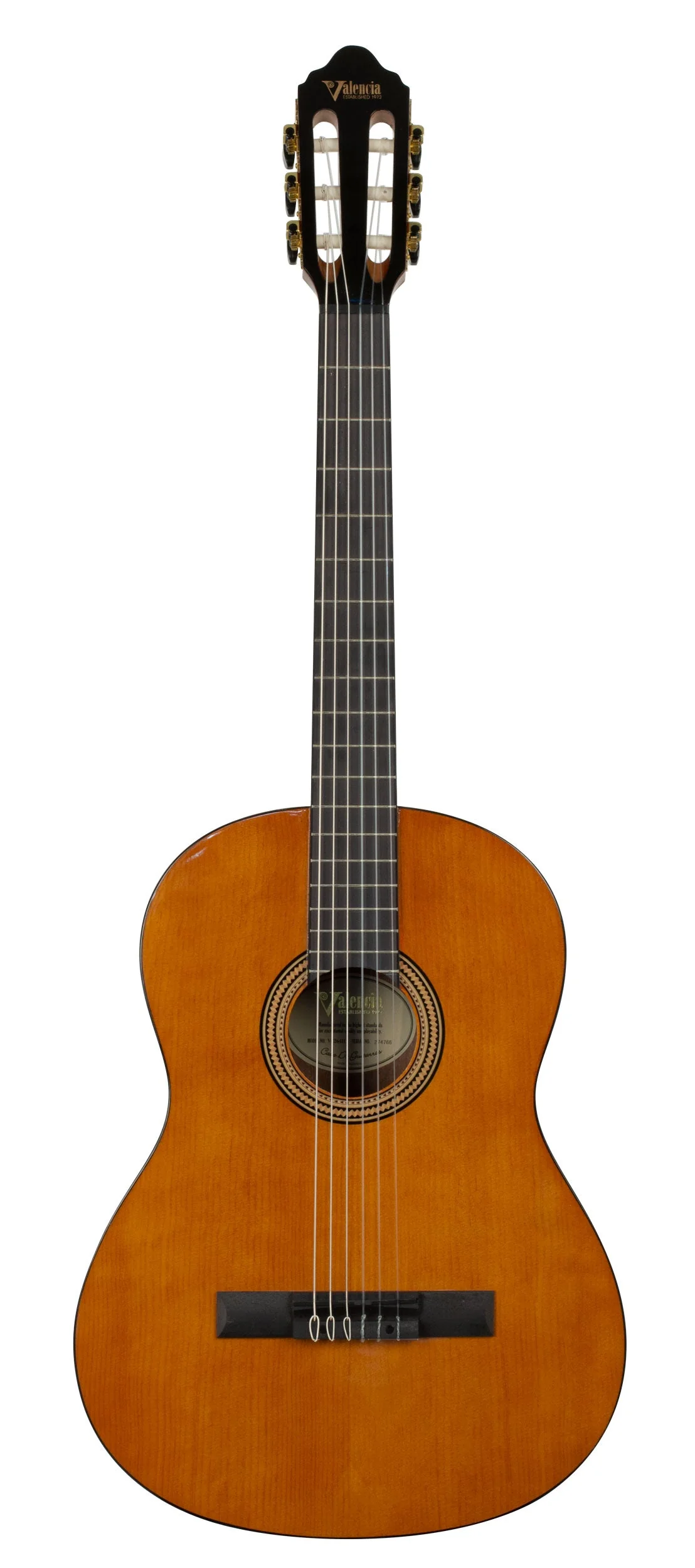 Valencia VC264H Full Size Classical Guitar - Hybrid Neck Antique Natural Gloss - Image 3