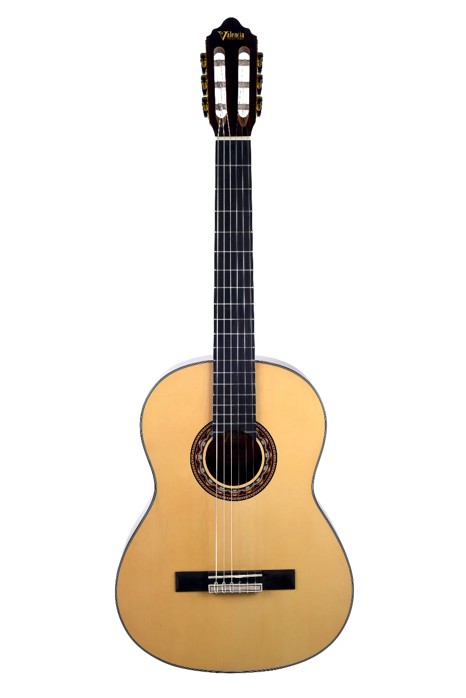 Valencia VC304 Full Size Classical Guitar in Natural Satin - Image 9