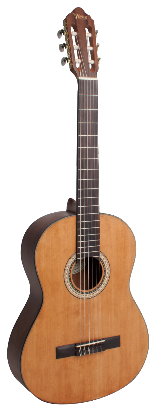 Valencia VC404 Full Size Classical Guitar in Vintage Natural Satin - Image 5