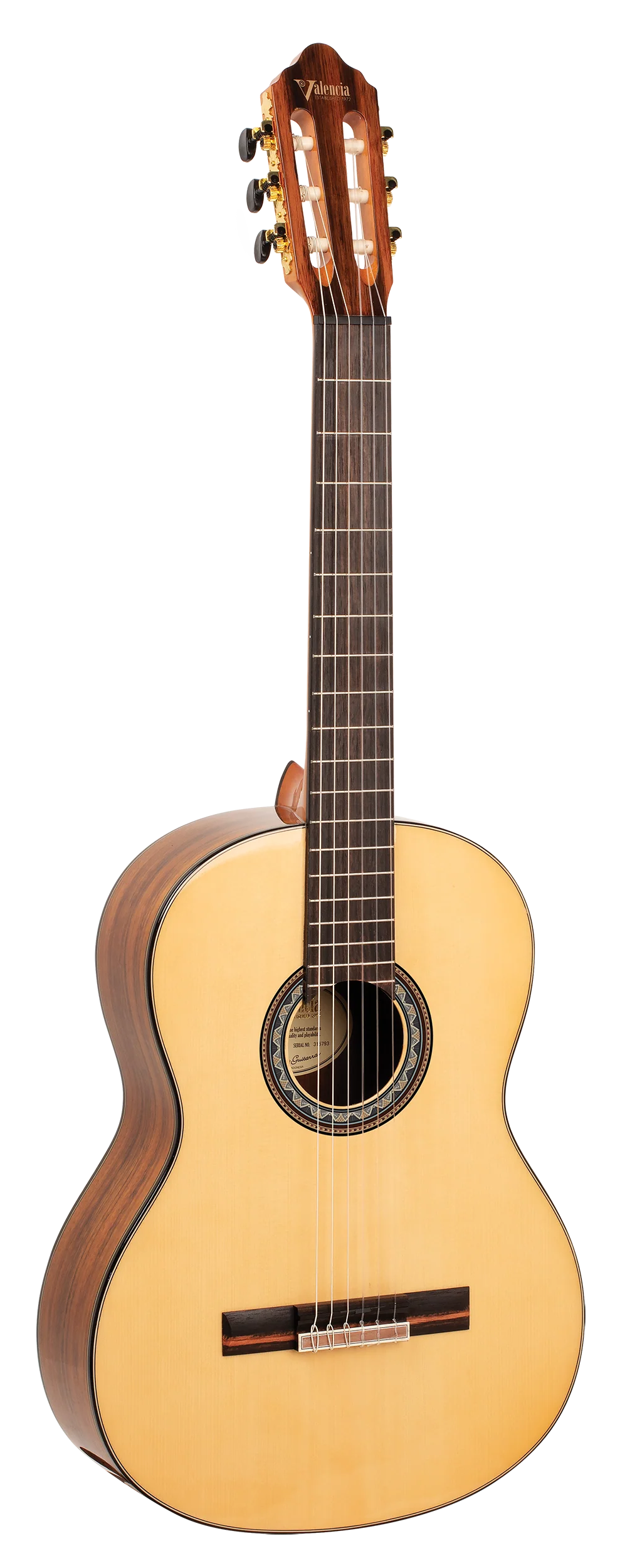 Valencia VC564 Full Size Classical Guitar in Natural High Gloss