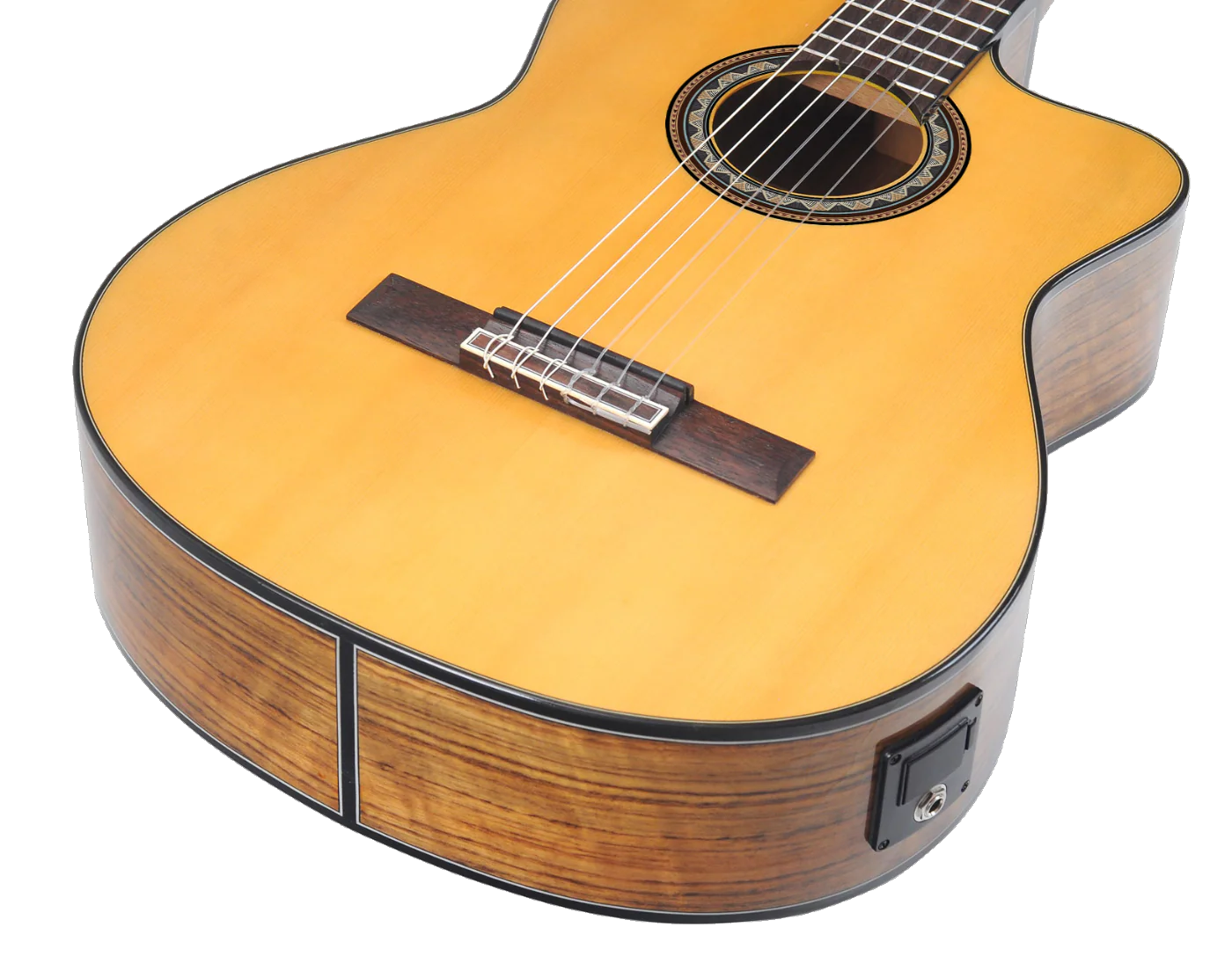 Valencia VC564CE Full Size Classical Guitar with Pickup in Natural High Gloss - Image 14